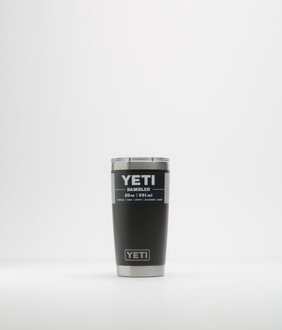 Yeti Rambler Tumbler V2 20oz - Black | Flatspot