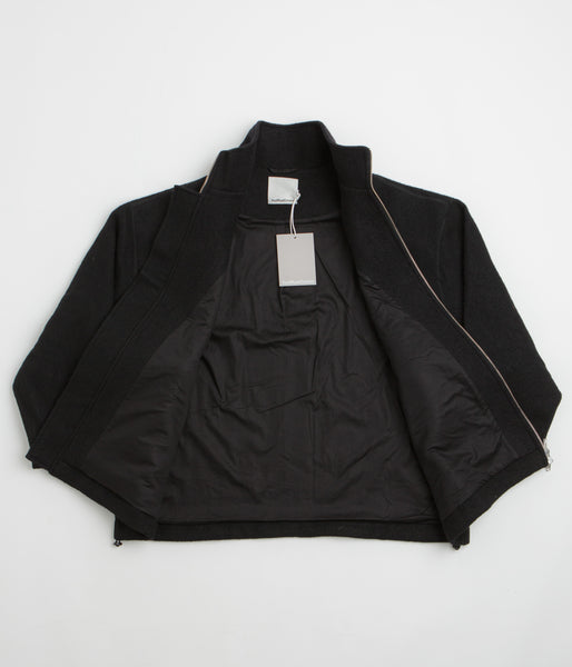 YMC Aaron Zip Fleece Jacket - Black | Flatspot