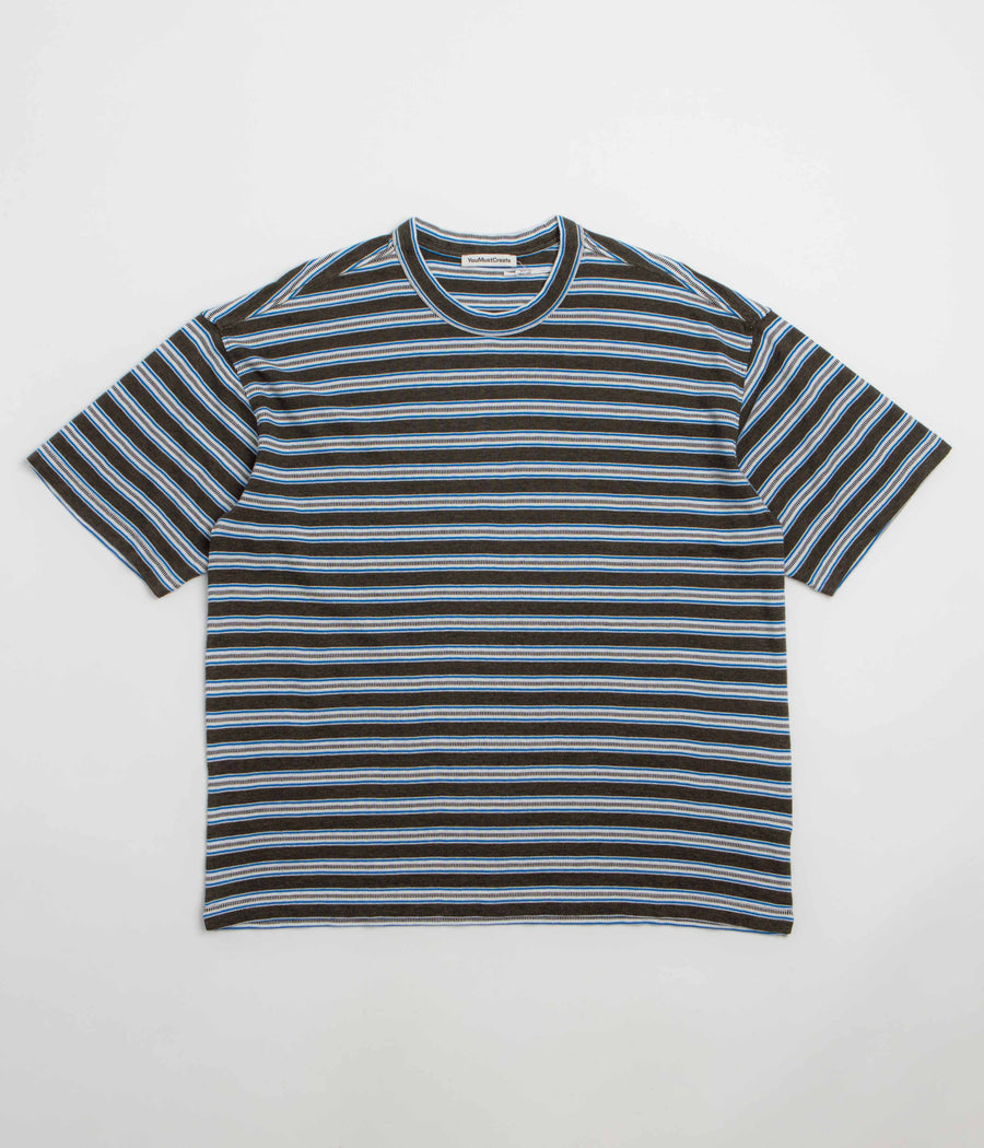 YMC Triple T-Shirt in Dark Green and Multi