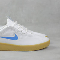 Nike SB Nyjah Free 2 Shoes in Summit White and Light Photo Blue thumbnail