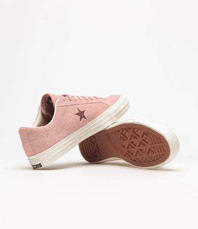 Converse One Star Pro Vintage Suede Ox Shoes - Canyon Dusk / Cherry Vision