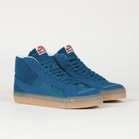 Nike SB Blazer Mid Premium Shoes - Green Abyss / Green Abyss - Phantom thumbnail