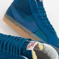 Nike SB Blazer Mid Premium Shoes - Green Abyss / Green Abyss - Phantom thumbnail