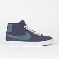 Nike SB Blazer Mid Shoes - Midnight Navy / Noise Aqua - Midnight Navy thumbnail