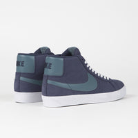 Nike SB Blazer Mid Shoes - Midnight Navy / Noise Aqua - Midnight Navy thumbnail