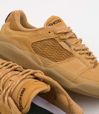 Nike SB Ishod Shoes in Flax and Wheat and Flax - Gum Light Brown