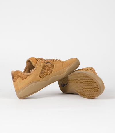 Nike SB Ishod Shoes in Flax and Wheat and Flax - Gum Light Brown