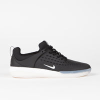 Nike SB Nyjah 3 Shoes in Black and White and Black - Summit White thumbnail