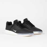Nike SB Nyjah 3 Shoes in Black and White and Black - Summit White thumbnail