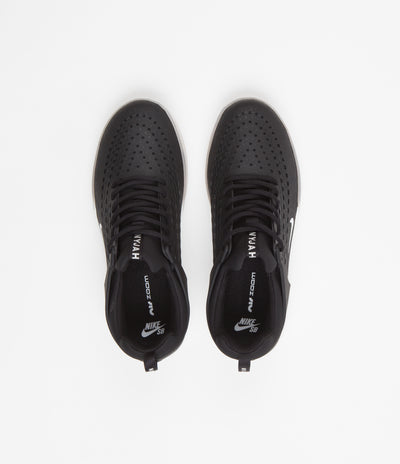 Nike SB Nyjah 3 Shoes in Black and White and Black - Summit White