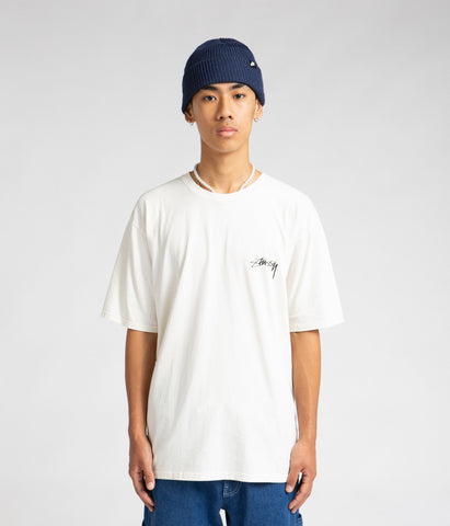Stussy 100% Pigment Dyed T-Shirt - Natural | Flatspot