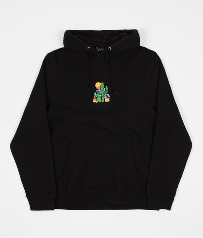 Stussy Cactus Applique Hoodie Black Flatspot