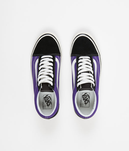 Purple and black vans shoes online