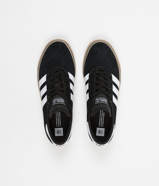 Adidas Adi-Ease Premiere Shoes - Core Black / White / Gum | Flatspot Adidas Adi-Ease Premiere Shoes - Core Black / White / Gum | Flatspot