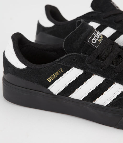 Adidas Busenitz Vulc II Shoes - Core Black / FTWR White / Gold Metalli | Flatspot Adidas Busenitz Vulc II Shoes - Core Black / FTWR White / Gold Metalli | Flatspot