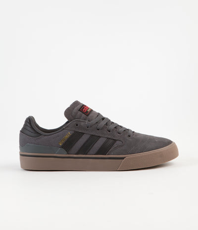 Adidas Busenitz Vulc II Shoes in Grey Six and Core Black / Gum5