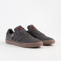 Adidas Busenitz Vulc II Shoes in Grey Six and Core Black / Gum5 thumbnail