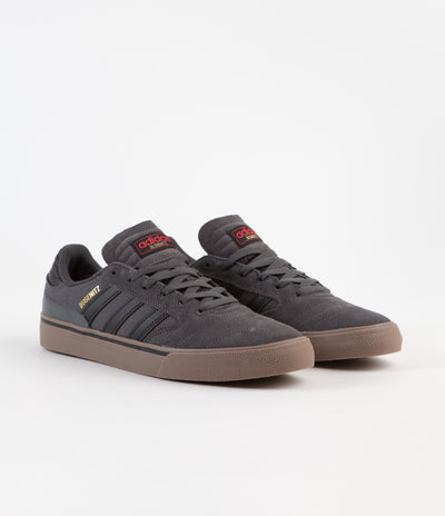 Adidas Busenitz Vulc II Shoes in Grey Six and Core Black / Gum5