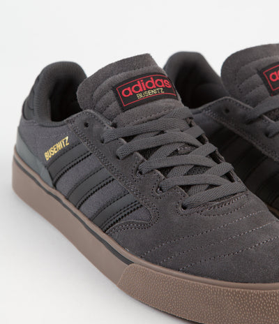 Adidas Busenitz Vulc II Shoes in Grey Six and Core Black / Gum5