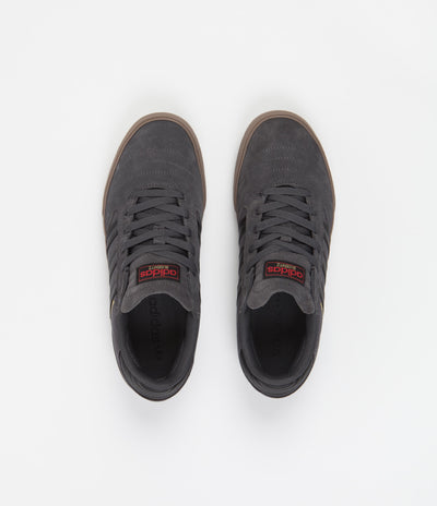Adidas Busenitz Vulc II Shoes in Grey Six and Core Black / Gum5