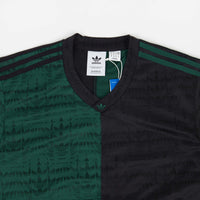 Adidas Checkered Club Long Sleeve Jersey - Collegiate Green / Black thumbnail