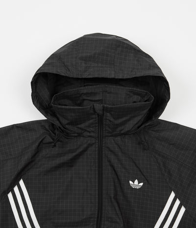 Adidas PB Workshop Windbreaker Jacket in Black and Grey 6 / White