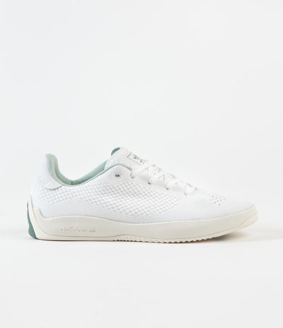 Adidas Puig Primeknit Primeblue Shoes in FTWR White and Hazy Emerald / Hazy Green