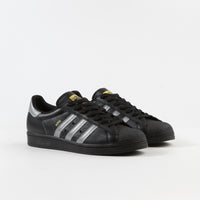 Adidas Superstar ADV 'Soto' Shoes in Core Black and Silver Metallic / Gold Metallic thumbnail