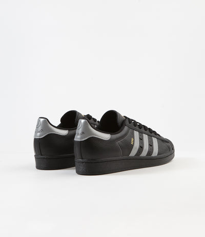 Adidas Superstar ADV 'Soto' Shoes in Core Black and Silver Metallic / Gold Metallic