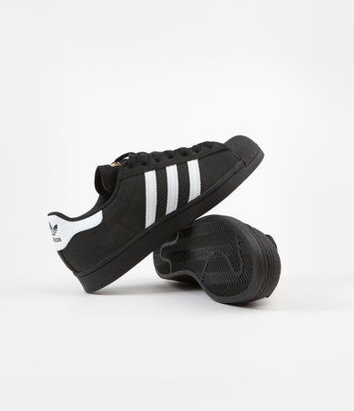 Adidas Superstar Shoes - Core Black / White / Gold Metallic