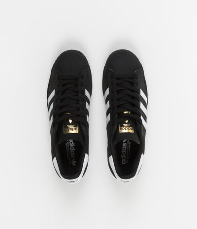 Adidas Superstar Shoes - Core Black / White / Gold Metallic