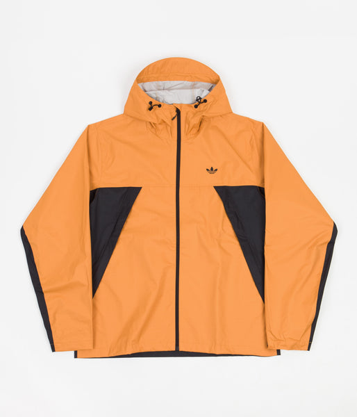 Adidas Tech Shell Jacket - Black / Focus Orange | Flatspot
