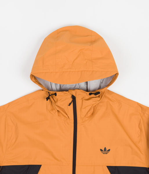 Adidas Tech Shell Jacket Black Focus Orange Flatspot