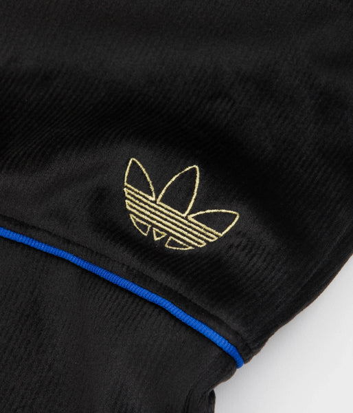 adidas track pants black and gold