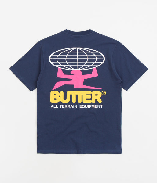 【BUTTER GOODS】 ALL TERRAIN TEE DENIM butter-goods-all-terrain-t-