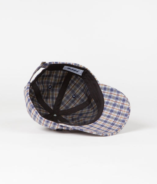 Butter Goods Equipment Plaid Cap Navy Flatspot