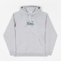 Butter Goods Flowers Classic Logo Pullover Hoodie in Heather Grey thumbnail