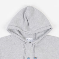 Butter Goods Flowers Classic Logo Pullover Hoodie in Heather Grey thumbnail
