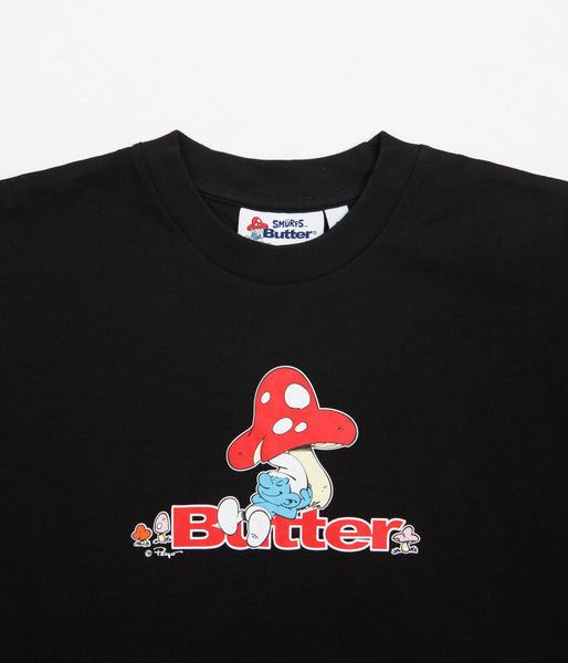 【BUTTER GOODS】 LAZY LOGO TEE (BLACK) Lazy Logo Tee – Butter Goods