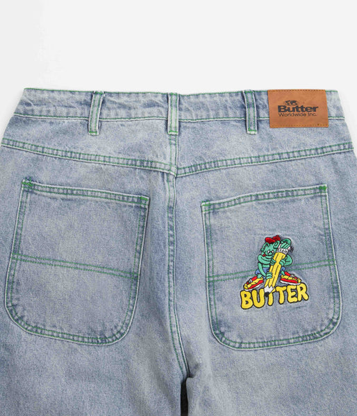 Butter Goods Martian Jeans Light Blue Flatspot