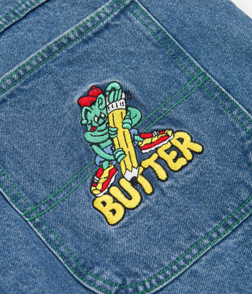 Butter Goods Martian Jeans Washed Indigo Flatspot