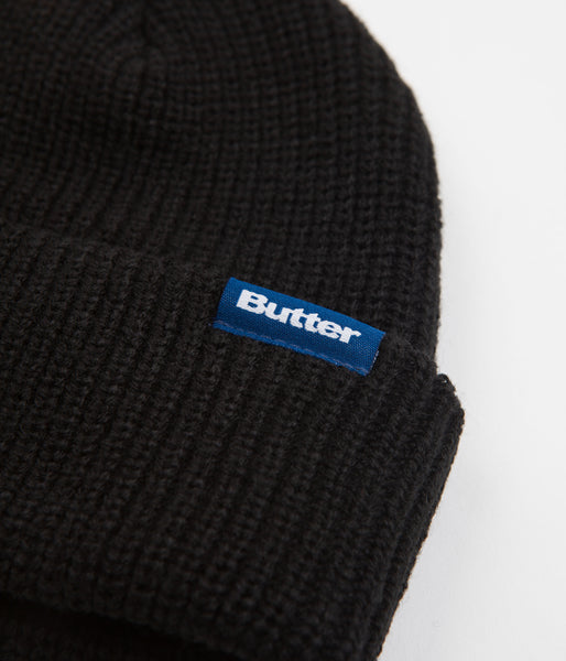 Butter Goods Wharfie Beanie Black Flatspot