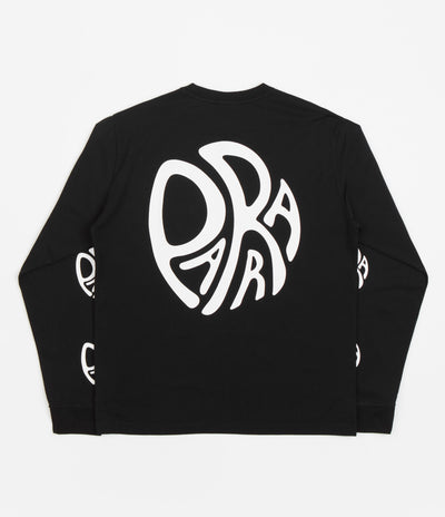by Parra Circle Tweak Logo Long Sleeve T-Shirt in Black