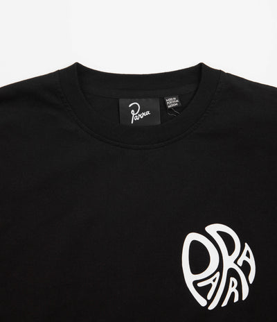 by Parra Circle Tweak Logo Long Sleeve T-Shirt in Black