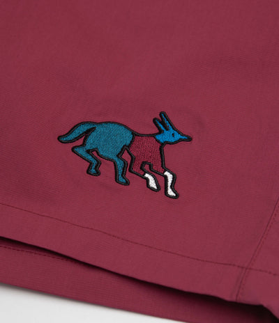 by Parra Anxious Dog Shorts - Wine