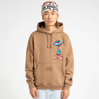 by Parra World Balance Hoodie in Camel thumbnail