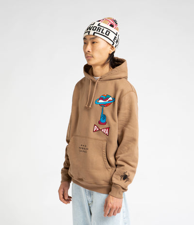 by Parra World Balance Hoodie in Camel