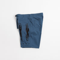 by Parra Zebra Striped P Shorts - Teal thumbnail