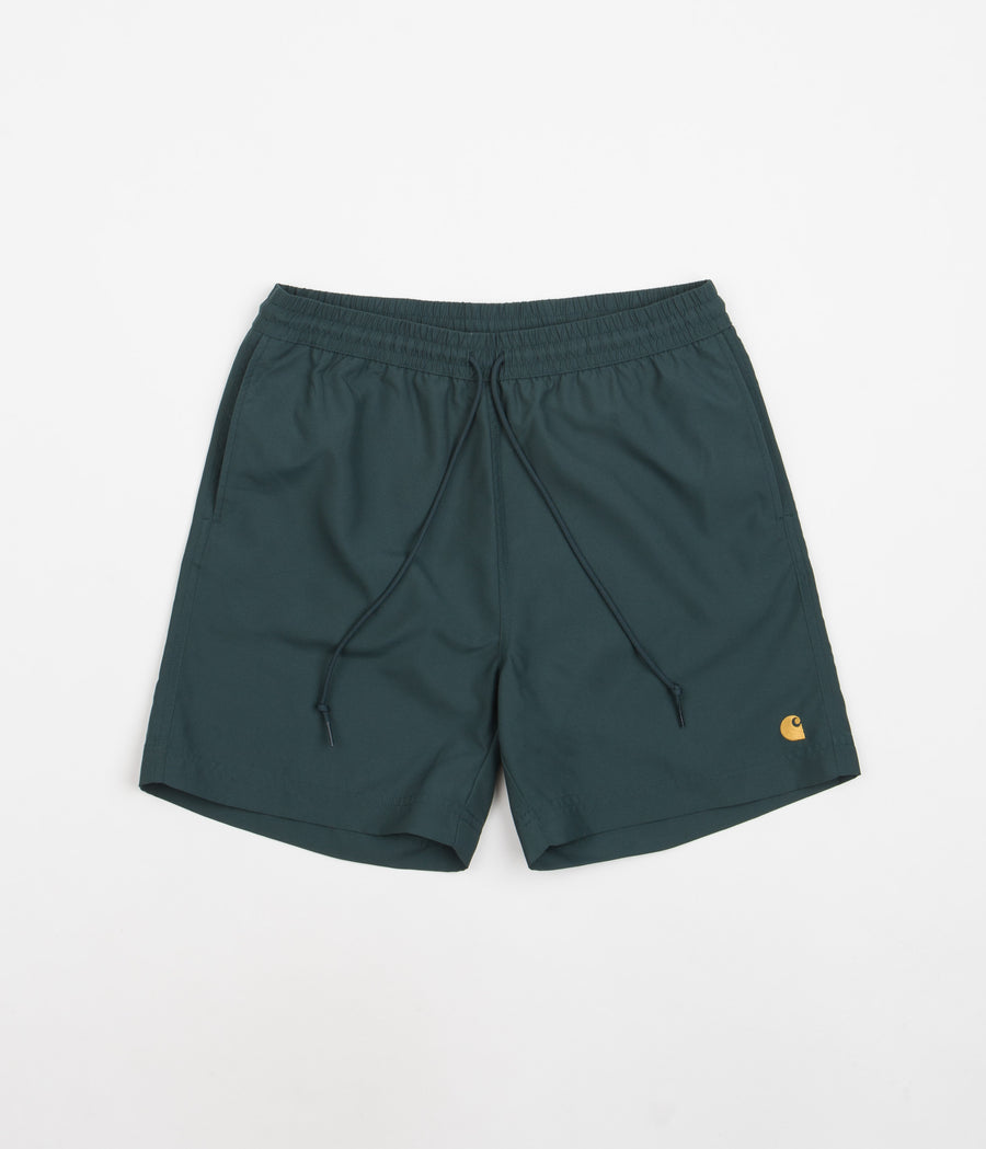 Carhartt Chase Swim Trunks - Botanic / Gold