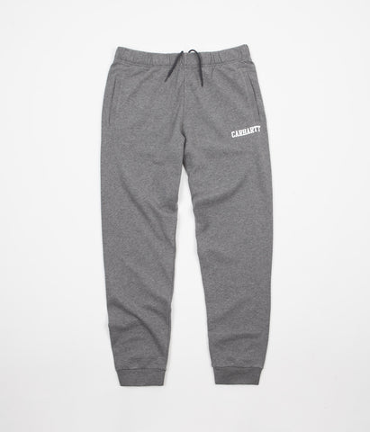Carhartt College Sweatpants Dark Grey Heather White Flatspot